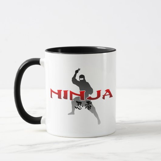 Ninja Silhouette Tasse (Links)