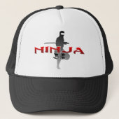 Ninja Silhouette Truckerkappe (Vorderseite)
