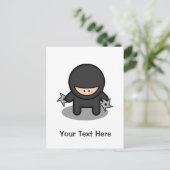 Ninja Skillz Postkarte (Stehend Vorderseite)