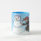 Ninja Snowman-Wecker Tasse (Zentrum)