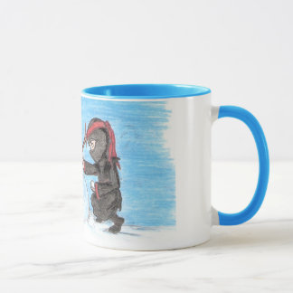 Ninja Snowman-Wecker Tasse
