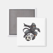 Ninja Soccer I Kinderfußball Magnet (Vorderseite/Rückseite)