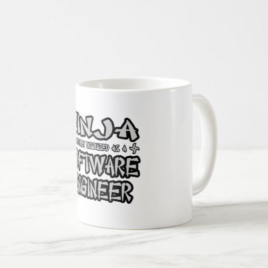 Ninja...Software Engineer Kaffeetasse (VorderseiteRechts)
