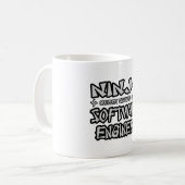Ninja...Software Engineer Kaffeetasse (Vorderseite Links)
