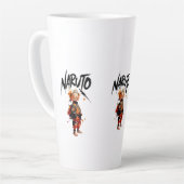 Ninja Spirit Born to Be Hokage Never Give Up Milchtasse (Linke Ecke)