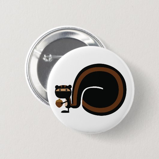 Ninja Squirrel Button (Vorne & Hinten)
