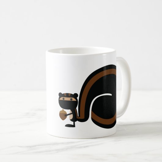 Ninja Squirrel Kaffeetasse (VorderseiteRechts)