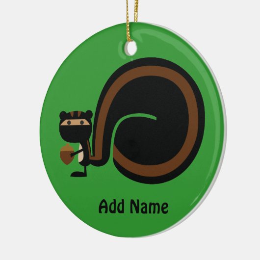 Ninja Squirrel Keramikornament (Links)