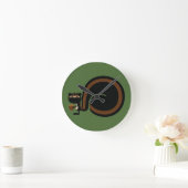 Ninja Squirrel Runde Wanduhr (Zuhause)