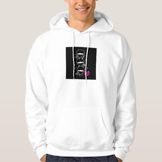 Ninja Stapel Hoodie (Vorderseite)