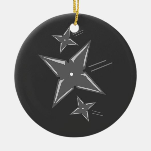 Ninja Stars Keramikornament (Vorne)