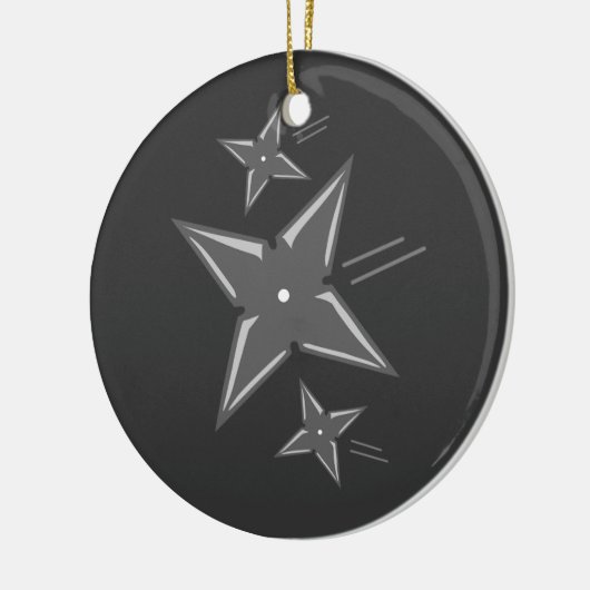 Ninja Stars Keramikornament (Links)