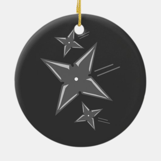Ninja Stars Keramikornament (Hinten)