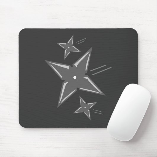 Ninja Stars Mousepad (Mit Mouse)