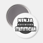 Ninja Statistiker Magnet (Vorderseite/Rückseite)