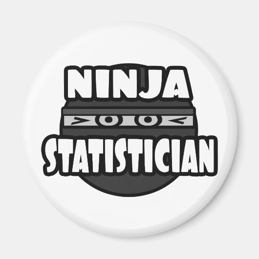 Ninja Statistiker Magnet (Vorne)