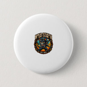 Ninja-Stealth-Katze Katzen-Mama-Geschenkidee - Nin Button
