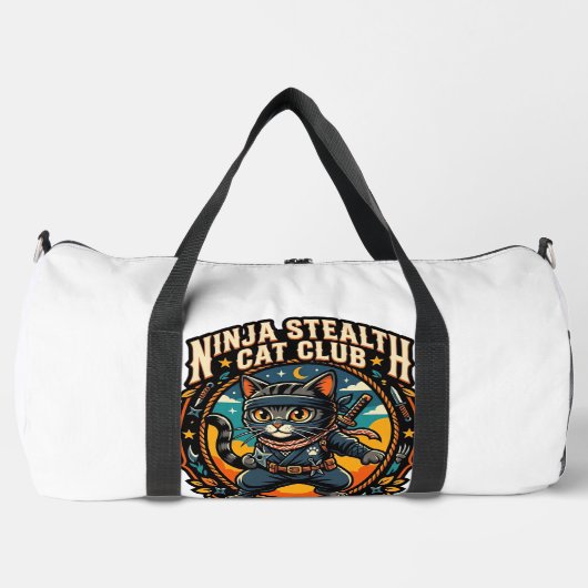 Ninja-Stealth-Katze Katzen-Mama-Geschenkidee - Nin Duffle Bag (Vorderseite)