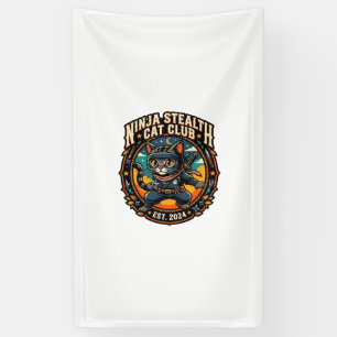 Ninja-Stealth-Katze Katzenmutter-Geschenkidee - Ni Banner