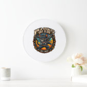 Ninja-Stealth-Katze Katzenmutter-Geschenkidee - Ni Große Wanduhr (Zuhause)