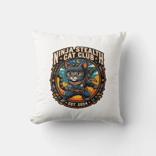 Ninja-Stealth-Katze Katzenmutter-Geschenkidee - Ni Kissen