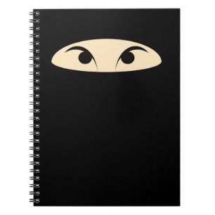 Ninja stellen gegenüber notizblock