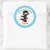 Ninja Stickers (Blue Boy Ninja Geburtstagsparty) (Tasche)
