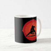 Ninja Sunset Kaffeetasse (VorderseiteRechts)