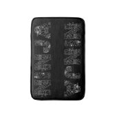 Ninja Superb Text Art Badematte (Vorderseite Vertikal)