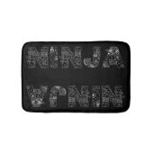 Ninja Superb Text Art Badematte (Vorderseite)