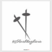 Ninja Sword Black Name Script Car Sticker (Blatt)