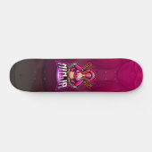 Ninja Sword Girl Echo Lila Skateboard (Horizontal)