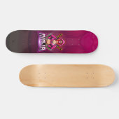 Ninja Sword Girl Echo Lila Skateboard (Horizontal)