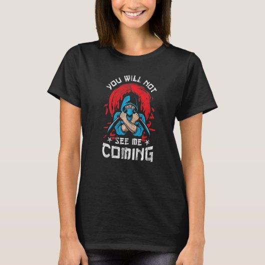 Ninja Sword Samurai Ninjutsu Erwachsene Männer Jun T-Shirt (Vorderseite)
