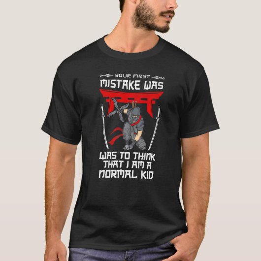Ninja Sword Samurai Ninjutsu Erwachsene Männer Jun T-Shirt (Vorderseite)