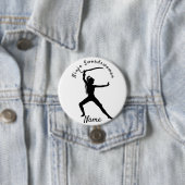 Ninja Swordswoman Silhouette Thunder_Cove Button (Beispiel)