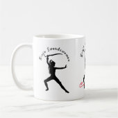 Ninja Swordswoman Silhouette Thunder_Cove Kaffeetasse (Links)
