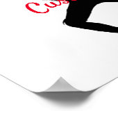 Ninja Swordswoman Silhouette Thunder_Cove Poster (Ecke)