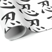 Ninja-Symbol Geschenkpapier (Rolleneckpunkt)