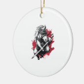 Ninja-Tarnung-Einhorn (1) Keramik Ornament (Links)