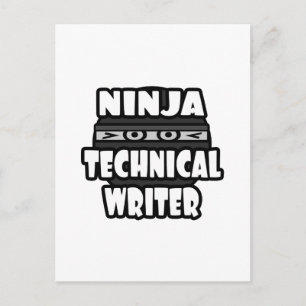 Ninja Technical Writer Postkarte