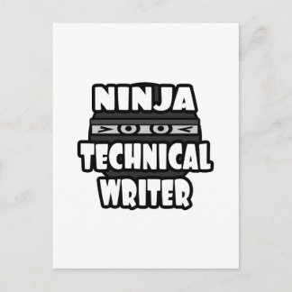 Ninja Technical Writer Postkarte