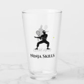 Ninja Tennis Player Skills Glas (Rückseite)