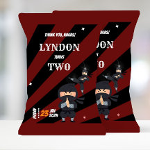 Ninja Theme Birthday Chip Bag Ninja Gastgeschenke