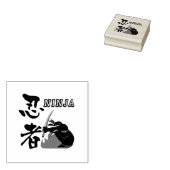 Ninja - Time to go to battle- Gummistempel (Stempel)