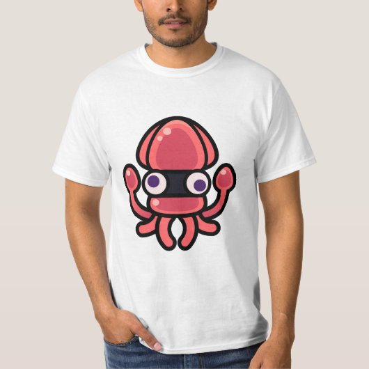 Ninja Tintenfisch T-Shirt (Vorderseite)