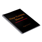 Ninja Training Manual Notebooks - Individuelle Abd Notizblock (Rechte Seite)