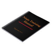 Ninja Training Manual Notebooks - Individuelle Abd Notizblock (Linke Seite)