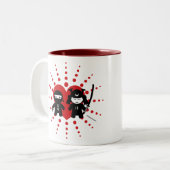 Ninja u. Samurais Zweifarbige Tasse (Vorderseite Links)
