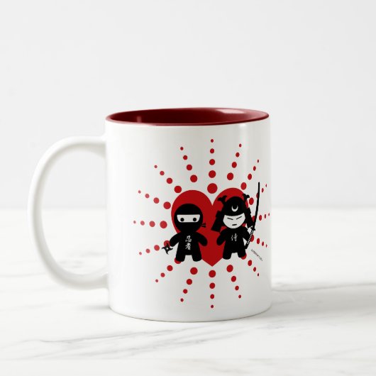 Ninja u. Samurais Zweifarbige Tasse (Links)